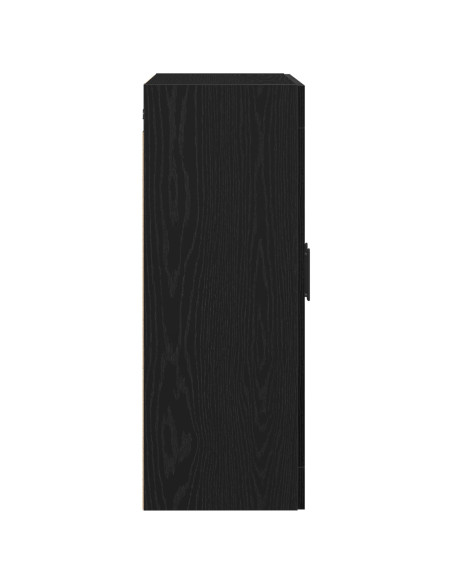 Highboard Nero Rovere 69,5x34x90 cm Legno Composito