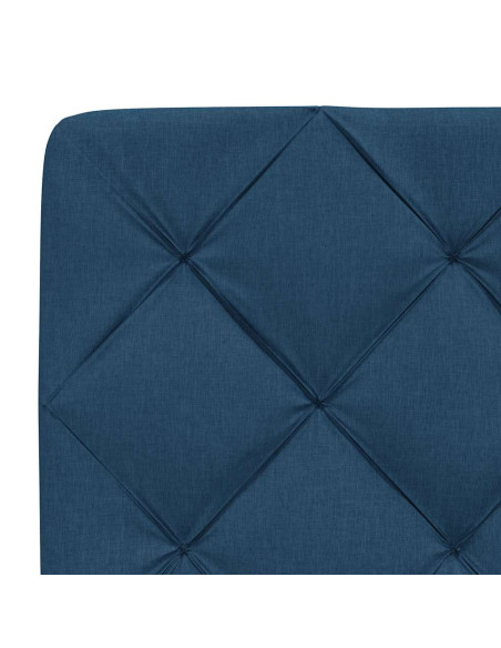 Giroletto senza Materasso Blu 90x200 cm in Tessuto