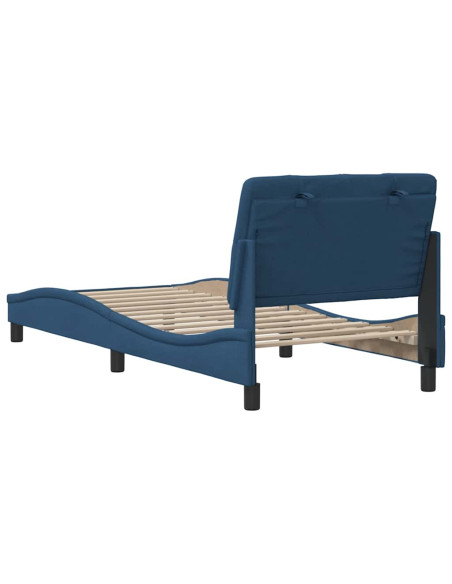 Giroletto senza Materasso Blu 90x200 cm in Tessuto