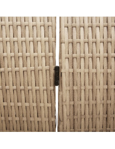 Divider per stanze Beige 195 x 180 cm polyrattan 2