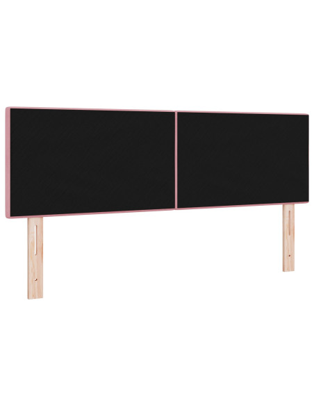 Testiera con testiera Rosa 160 cm Pelle Sintetica