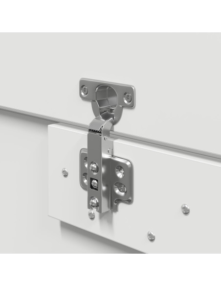 Struttura letto con contenitore Bianco 135 x 190 cm