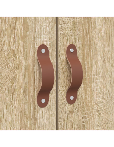 Struttura letto con contenitore Rovere Sonoma 135 x 190 cm