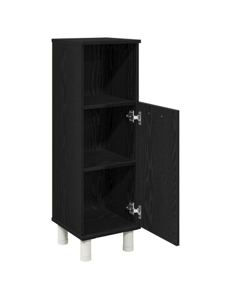 Mobile da Bagno Rovere Nero 30 x 30 x 95 cm Legno multistrato