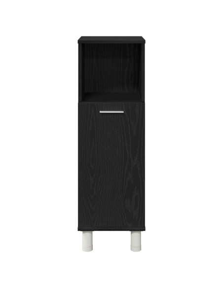 Mobile da Bagno Rovere Nero 30 x 30 x 95 cm Legno multistrato