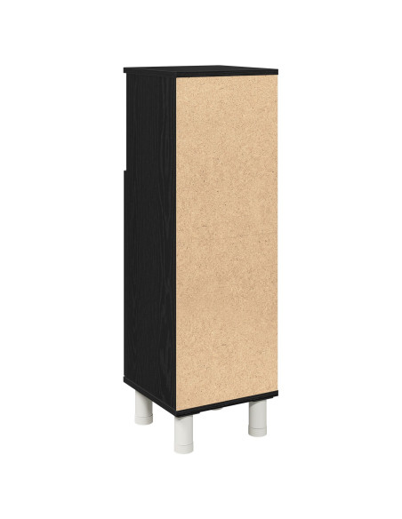 Mobile da bagno  nero rovere 30x30x95 cm in legno ingegnerizzato