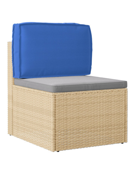 Cuscino da Esterno  Blu Reale Poliestere Medio