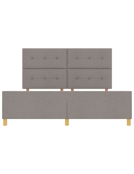 Struttura letto  Tortora 180x200 cm Tessuto