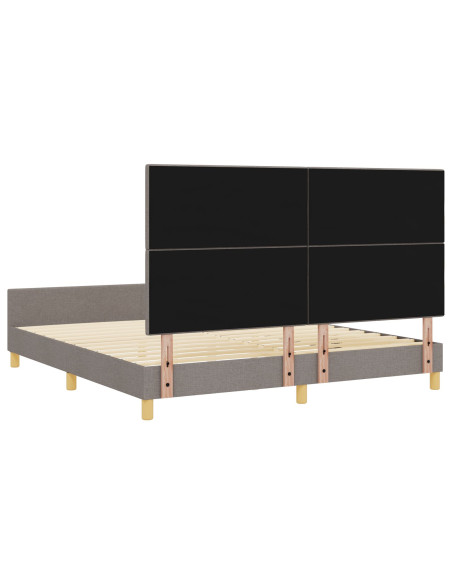 Struttura letto  Tortora 180x200 cm Tessuto