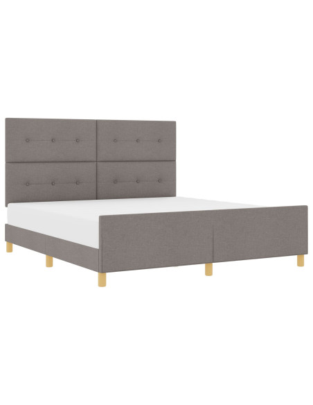 Struttura letto  Tortora 180x200 cm Tessuto