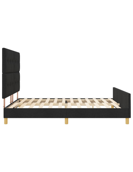 Struttura Letto  Nera 180x200 cm in Tessuto