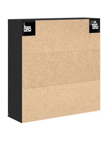 Mobiletto per specchio con porta Rovere Nero 64 x 20 x 67 cm