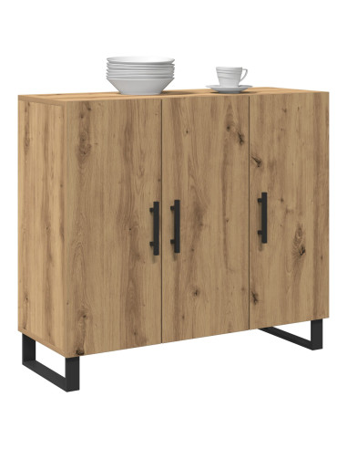 Credenza Rovere artigianale 90 x 34 x 80 cm Legno multistrato