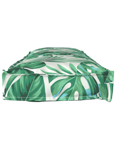Cuscino da Esterno  Verde e Bianco Poliestere 120 x 40 x 8 cm