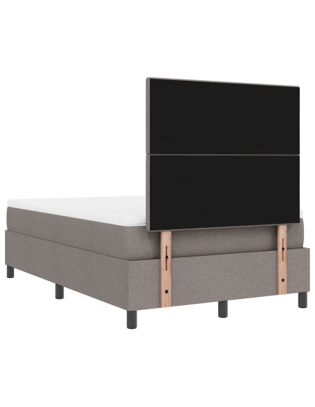 Struttura Letto  con Materasso Grigio Tessuto 120 x 200 cm