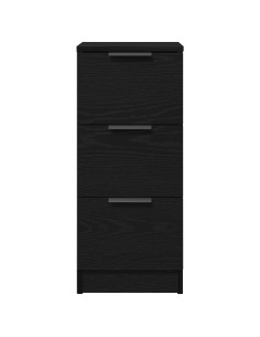 Credenza 2 pcs Rovere Nero 30 x 30 x 70 cm Legno multistrato 2