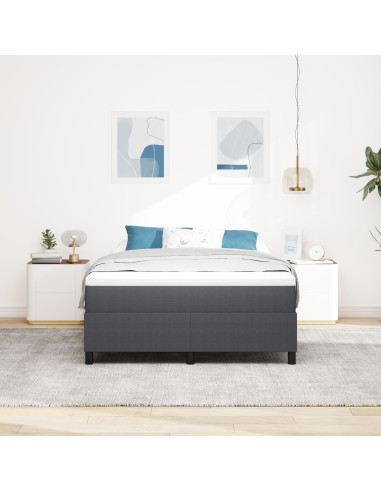 Struttura letto piattaforma Grigio scuro 160 x 200 cm Tessuto
