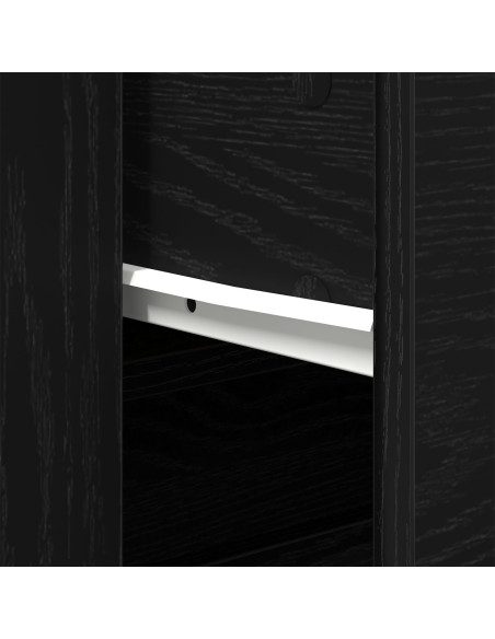 Credenza Quercia Nera 33x80x70 cm Legno Composito