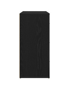 Credenza Rovere Nero 80 x 33 x 70 cm Legno multistrato 2