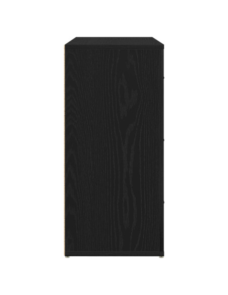 Credenza Quercia Nera 33x80x70 cm Legno Composito