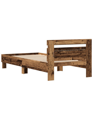 Struttura del letto Legno vecchio 90 x 190 cm Legno multistrato