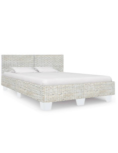 Giroletto Grigio in Rattan Naturale 160x200 cm 2