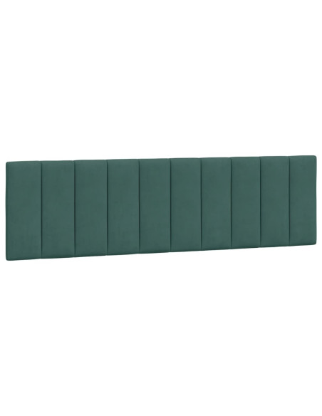Giroletto senza Materasso Verde Scuro 180x200 cm in Velluto