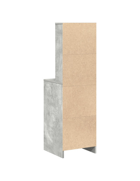 Mobile Alto Grigio Cemento 40x41x135 cm Legno Ingegnerizzato