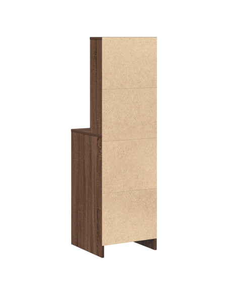 Highboard Marrone Rovere 40x41x135 cm Legno ingegnerizzato