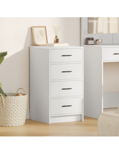 Credenza con cassetto Bianco 40 x 41 x 75 cm Legno multistrato