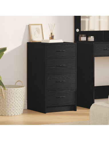 Credenza Rovere nero 40 x 41 x 75 cm Legno multistrato