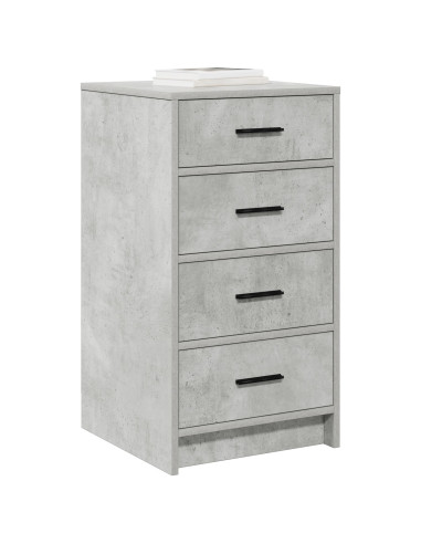 Credenza Grigio cemento 40 x 41 x 75 cm Legno multistrato