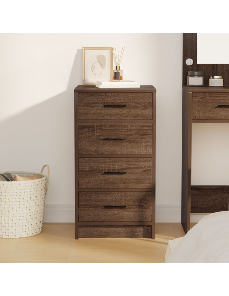 Sideboard Marrone Rovere 40x41x75 cm Legno Ingegnerizzato