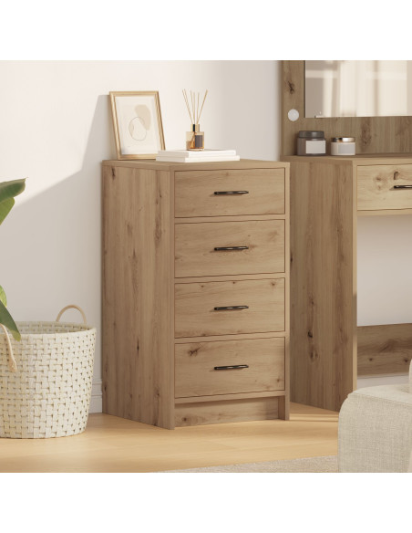 Sideboard in Rovere Artisan 40x41x75 cm in Legno Ingegnerizzato