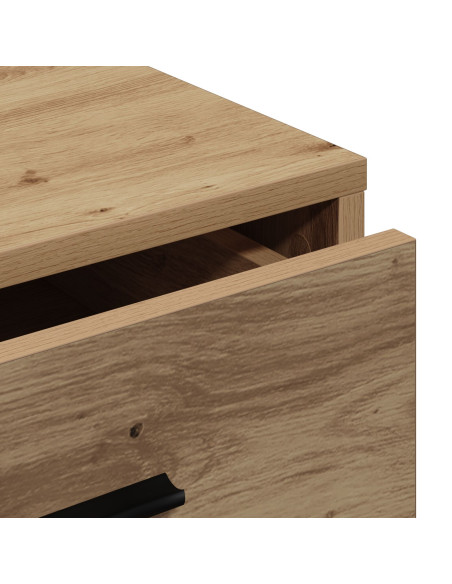 Sideboard in Rovere Artisan 40x41x75 cm in Legno Ingegnerizzato