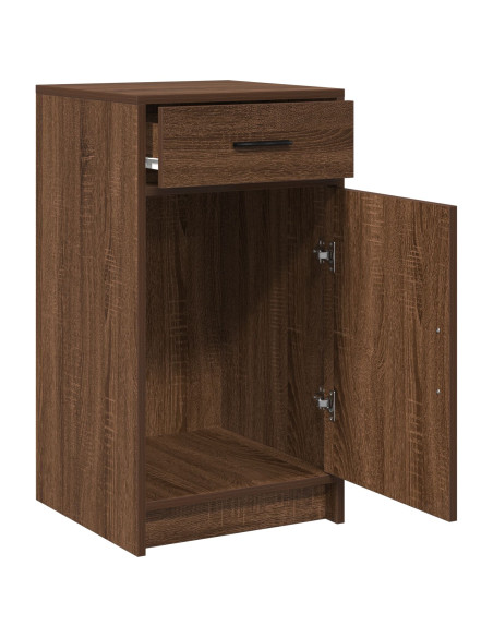 Sideboard  Marrone Rovere 40x41x75 cm Legno ingegnerizzato