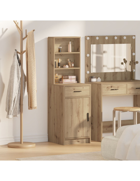 Highboard in Rovere Artigianale 40x41x135 cm in Legno Ingegnerizzato