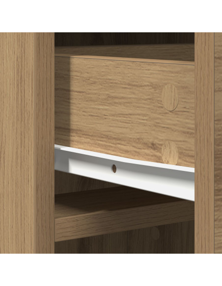 Highboard in Rovere Artigianale 40x41x135 cm in Legno Ingegnerizzato