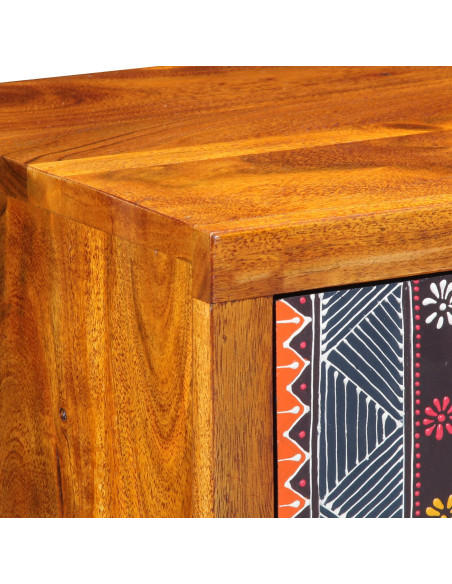 Credenza Multicolore 40 x 35 x 45 cm legno massello di acacia