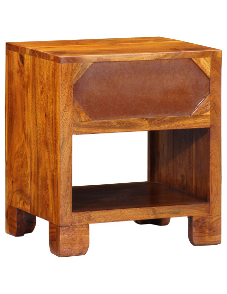 Mobiletto  40x35x45 cm in legno massello di acacia