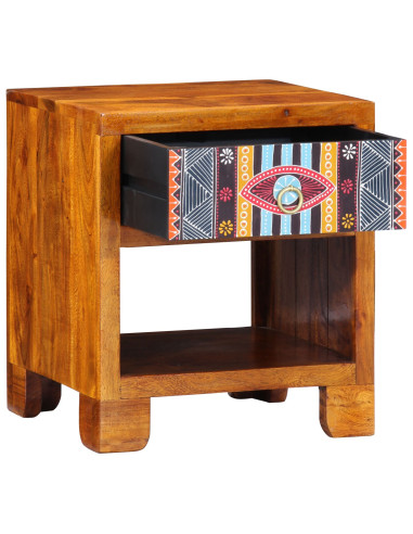 Credenza Multicolore 40 x 35 x 45 cm legno massello di acacia