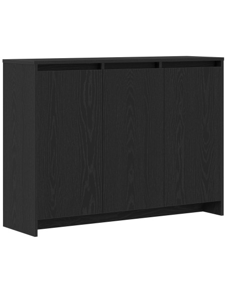 Mobile Nero Rovere 102x33x75 cm in Legno Ingenerizzato