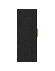 Armadietto a muro Rovere Nero 69,5 x 34 x 90 cm 2