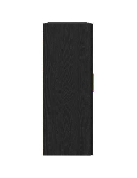Cabinet a muro Nero in Rovere - 69,5x34x90 cm
