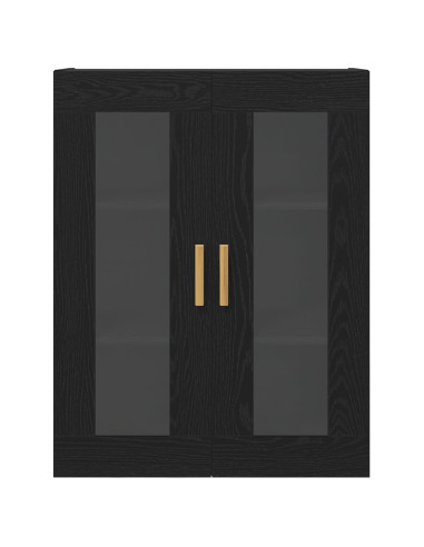 Armadietto a muro Rovere Nero 69,5 x 34 x 90 cm