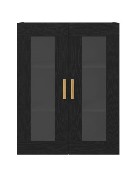 Armadietto a muro Rovere Nero 69,5 x 34 x 90 cm