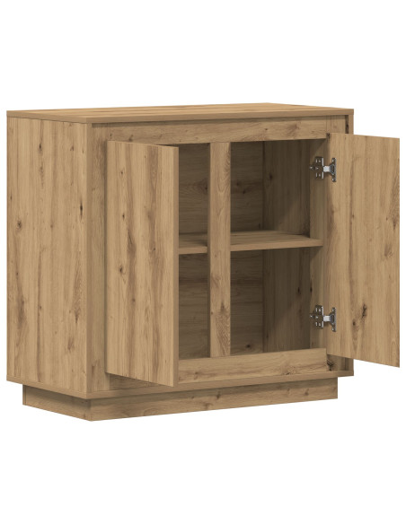 Sideboard  in rovere artisanale 80x34x75 cm in legno ingegnerizzato