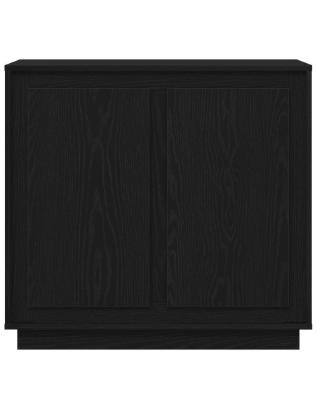 Credenza in Rovere Nero 80x34x75 cm in Legno Ingegnerizzato