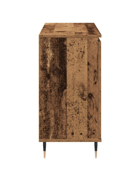 Credenza con porte e cassetti in legno vecchio 101,5x35x70 cm
