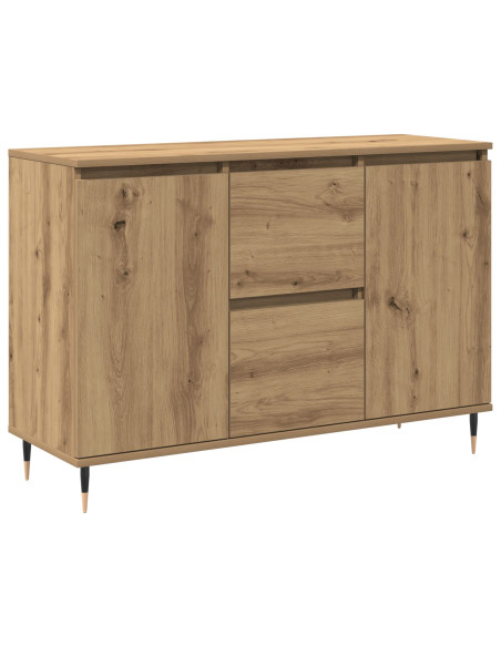 Credenza con cassetto Rovere artigianale 101,5 x 35 x 70 cm